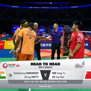 2025年 李宁中国大师赛 QF 萨特维克·赛拉杰·兰基雷迪&奇拉格·谢提[印度] vs [中国]任翔宇&谢浩南