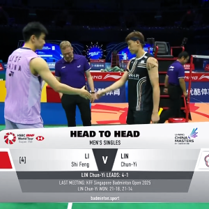 2025年 李宁中国大师赛 QF 李诗沣[中国] vs [中国台北]林俊易