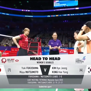 2025年 李宁中国大师赛 QF 福岛由纪&松本麻佑[日本] vs [韩国]金慧贞&孔熙容