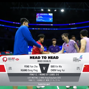 2025年 李宁中国公开赛 QF 冯彦哲&黄东萍[中国] vs [中国]郭新娃&陈芳卉