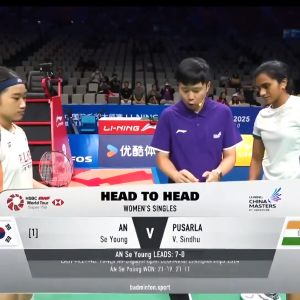 2025年 李宁中国公开赛 QF 安洗莹[韩国] vs [印度]普萨拉·文卡塔·辛杜