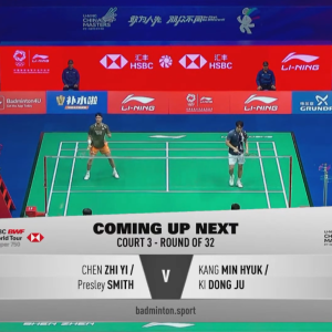 2025年 李宁中国大师赛 R32 陈子亦&普雷斯利·史密斯[美国] vs [韩国]姜敏赫&奇东柱