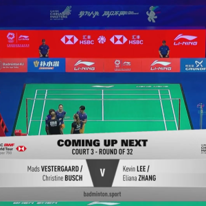 2025年 李宁中国大师赛 R32 麦斯·维斯特加德&克莉斯汀·布施[丹麦] vs [加拿大]凯文·李&埃莉安娜·张