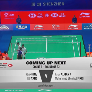 2025年 李宁中国大师赛 R32 黄荻&刘阳[中国] vs [印尼]法贾尔·阿尔菲安&穆罕默德·肖希布·菲克里