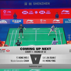 2025年 李宁中国大师赛 R32 叶宏蔚&詹又蓁[中国台北] vs [中国]高家炫&吴梦莹