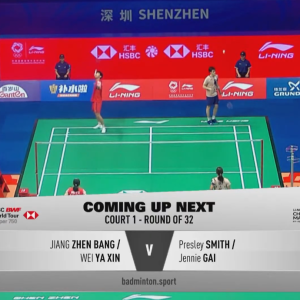2025年 李宁中国大师赛 R32 蒋振邦&魏雅欣[中国] vs [美国]普雷斯利·史密斯&珍妮·盖