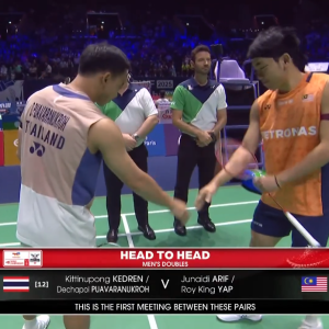 2025年 世界锦标赛 R32 吉丁努蓬·革德伦&德差波·普瓦拉努克罗[泰国] vs [马来西亚]朱奈迪·阿里夫&叶睿庆