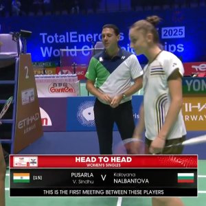 2025年 世界锦标赛 R64 普萨拉·文卡塔·辛杜[印度] vs [保加利亚]卡洛亚娜·纳尔班托娃