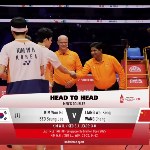 2025年 汇丰世界羽联世界巡回赛总决赛 金元昊&徐承宰[韩国] vs [中国]梁伟铿&王昶