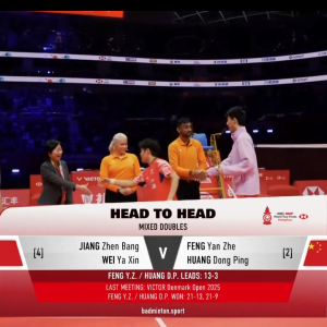 2025年 汇丰世界羽联世界巡回赛总决赛 蒋振邦&魏雅欣[中国] vs [中国]冯彦哲&黄东萍