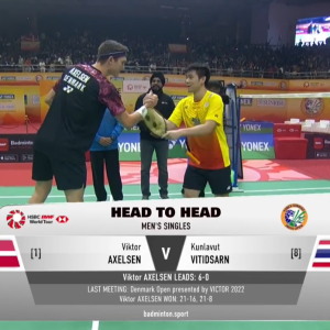 2023年 印度公开赛 F 安塞龙[丹麦] vs [泰国]昆拉武特