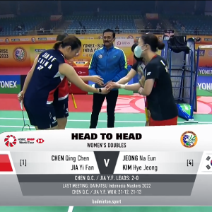 2023年 印度公开赛 SF 陈清晨&贾一凡[中国] vs [韩国]郑娜银&金慧贞