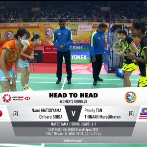 2023年 印度公开赛 SF 松山奈未&志田千阳[日本] vs [马来西亚]陈康乐&蒂娜