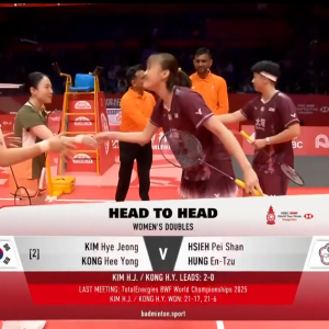 2025年 汇丰世界羽联世界巡回赛总决赛 金慧贞&孔熙容[韩国] vs [中国台北]谢沛珊&洪恩慈