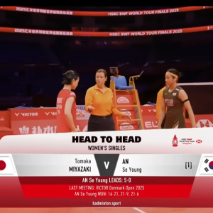 2025年 汇丰世界羽联世界巡回赛总决赛 宫崎友花[日本] vs [韩国]安洗莹