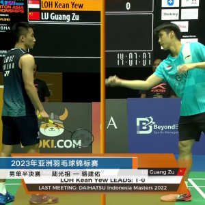 2023年 亚洲锦标赛 SF 骆建佑[新加坡] VS [中国]陆光祖