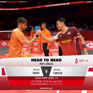 2025年 汇丰世界羽联世界巡回赛总决赛 克里斯托·波波夫[法国] vs [印尼]乔纳坦·克里斯蒂