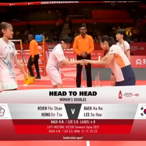 2025年 汇丰世界羽联世界巡回赛总决赛 谢沛珊&洪恩慈[中国台北] vs [韩国]白荷娜&李绍希