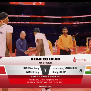 2025年 汇丰世界羽联世界巡回赛总决赛 梁伟铿&王昶[中国] vs [印度]萨特维克·赛拉杰·兰基雷迪&奇拉格·钱德拉谢卡尔·谢提