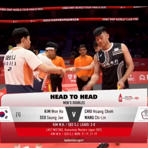2025年 汇丰世界羽联世界巡回赛总决赛 金元昊&徐承宰[韩国] vs [台北]邱相榤&王齐麟