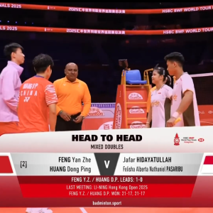 2025年 汇丰世界羽联世界巡回赛总决赛 冯彦哲&黄东萍[中国] vs [印尼]贾法尔·希达亚图拉&费丽莎