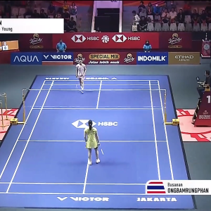 2025年 印尼公开赛 R32 安洗莹[韩国] vs [泰国]布桑南·恩布鲁庞