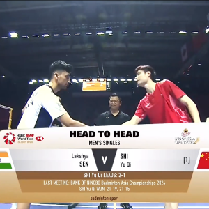 2025年 印尼公开赛 R32 拉克什亚·森[印度] vs [中国]石宇奇