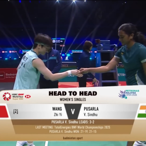 2026年 马来西亚公开赛 SF 王祉怡[中国] vs [印度]普萨拉·文卡塔·辛杜