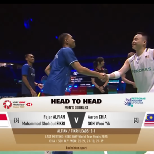 2026年 马来西亚公开赛 SF 法贾尔·阿尔菲安&穆罕默德·肖希布·菲克里[印尼] vs [马来西亚]谢定峰&苏伟译
