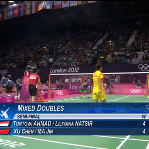 2012年 伦敦奥运会 徐晨&马晋[中国] vs [印尼]阿玛德&纳西尔
