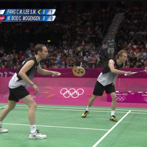 2012年 伦敦奥运会 男双QF 方介民&李胜木[中国台北] vs [丹麦]鲍伊&摩根森