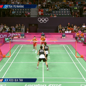 2012年 伦敦奥运会 男双 蔡赟&傅海峰[中国] vs [马来西亚]古健杰&陈文宏