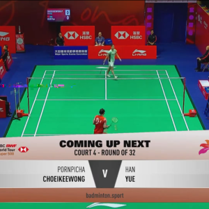 2025年 李宁香港公开赛 R32 波恩皮查[泰国] vs [中国]韩悦