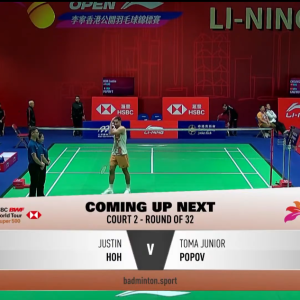 2025年 李宁香港公开赛 R32 贺首维[马来西亚] vs [法国]托马·朱尼尔·波波夫