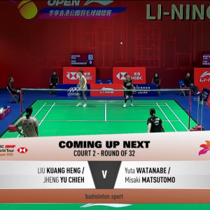 2025年 李宁香港公开赛 R32 刘广珩&郑宇健[中国台北] vs [日本]渡边勇大&松友美佐纪