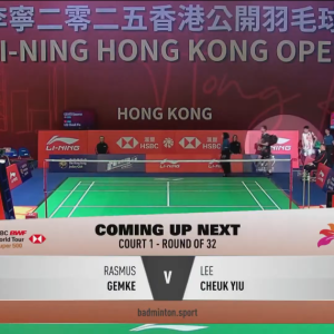 2025年 李宁香港公开赛 R32 格姆克[丹麦] vs [香港]李卓耀