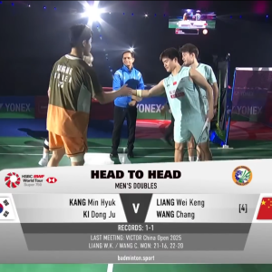 2026年 印度公开赛 男双 SF 姜珉赫&奇东柱[韩国] vs [中国]梁伟铿&王昶