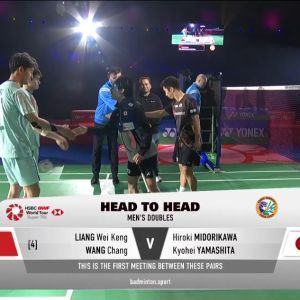 2026年 印度公开赛 男双 F 梁伟铿&王昶[中国] vs [日本]绿川大辉&山下恭平