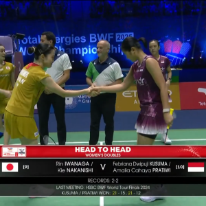 2025年 世界锦标赛 女双 QF 岩永铃&中西贵映[日本] vs [印尼]法布里安娜·德维普吉·库苏马&阿玛莉亚·卡哈亚·普拉蒂维