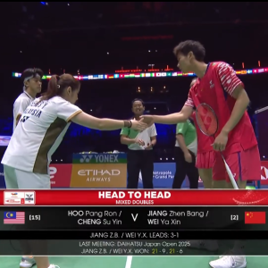 2025年 世界锦标赛 混双 QF 许邦荣&钟舒韵[马来西亚] vs [中国]蒋振邦&魏雅欣