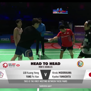 2026年 印度公开赛 男双 QF 刘广珩&杨博涵[中国台北] vs [日本]绿川大辉&山下恭平