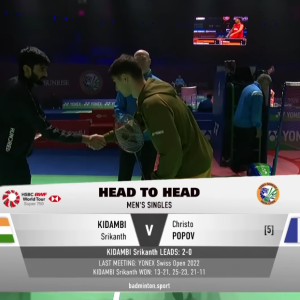 2026年 印度公开赛 男单 R32 斯里坎特·纳马尔瓦尔·基丹比[印度] vs [法国]克里斯托·波波夫