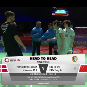 2026年 印度公开赛 QF 马蒂亚斯·克里斯蒂安森&亚历山德拉·博尔[丹麦] vs [中国]郭新娃&陈芳卉