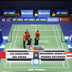 2014年 香港公开羽毛球锦标赛 男双 F 刘小龙&邱子瀚[中国] vs [印尼]穆罕默德·阿赫桑&亨德拉·塞蒂亚万